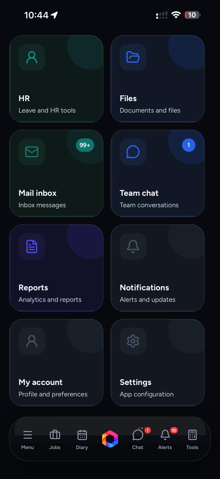 LevelUp app dashboard